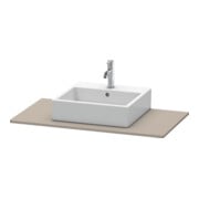 Duravit Konsole XSquare 100x55cm, Basalt matt, mit 1 Ausschnitt-3