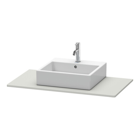Duravit Konsole XSquare 100x55cm, betongr matt, mit 1 Ausschnitt