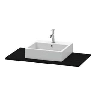 Duravit Konsole XSquare 100x55cm, Ei schwarz, mit 1 Ausschnitt