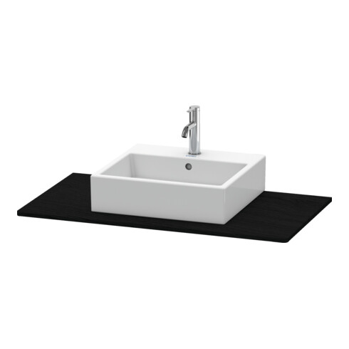 Duravit Konsole XSquare 100x55cm, Ei schwarz, mit 1 Ausschnitt