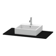 Duravit Konsole XSquare 100x55cm, Ei schwarz, mit 1 Ausschnitt