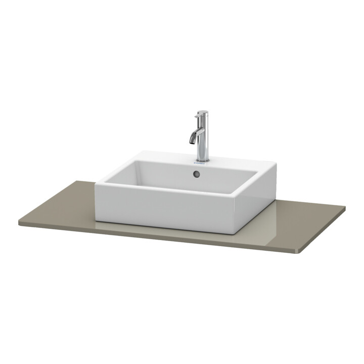 Duravit Konsole XSquare 100x55cm, flan. Gr hgl, mit 1 Ausschnitt