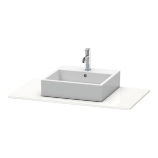 Duravit Konsole XSquare 100x55cm, Graphit matt, mit 1 Ausschnitt