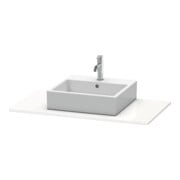Duravit Konsole XSquare 100x55cm, Graphit matt, mit 1 Ausschnitt