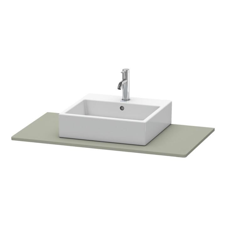 Duravit Konsole XSquare 100x55cm, steingrau s-matt, m 1 Ausschn