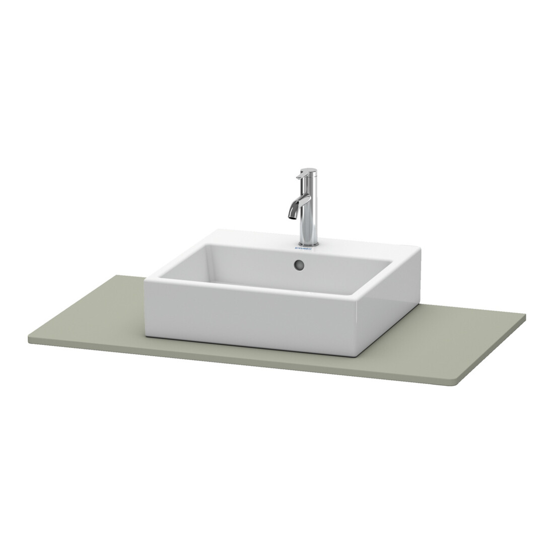 Duravit Konsole XSquare 100x55cm, steingrau s-matt, m 1 Ausschn