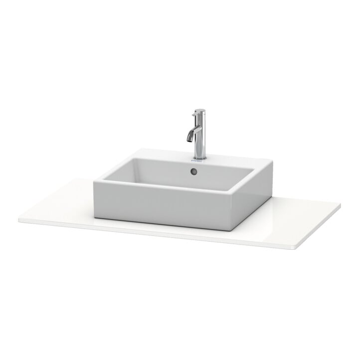 Duravit Konsole XSquare 100x55cm, Tau matt, mit 1 Ausschnitt