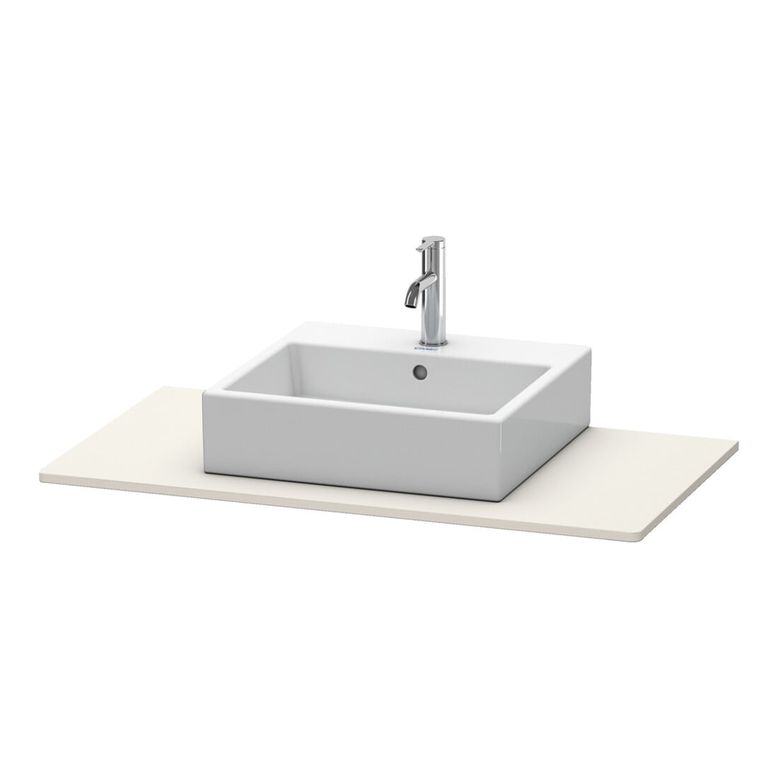 Duravit Konsole XSquare 100x55cm, Taupe, mit 1 Ausschnitt