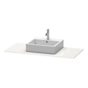 Duravit Konsole XSquare 120x55 cm, blanc brillant, avec 1 découpe-3