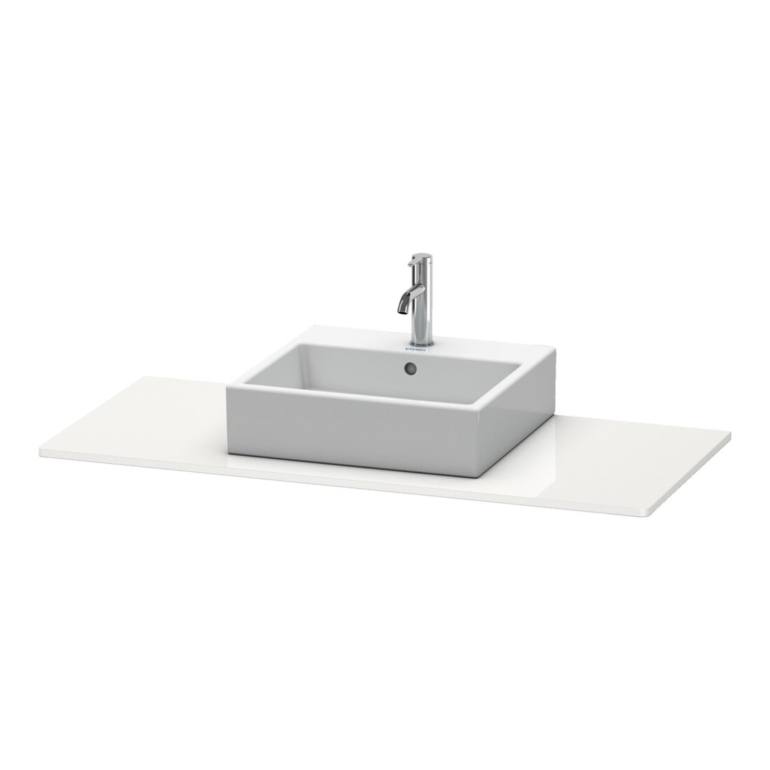 Duravit Konsole XSquare 120x55 cm, blanc brillant, avec 1 découpe
