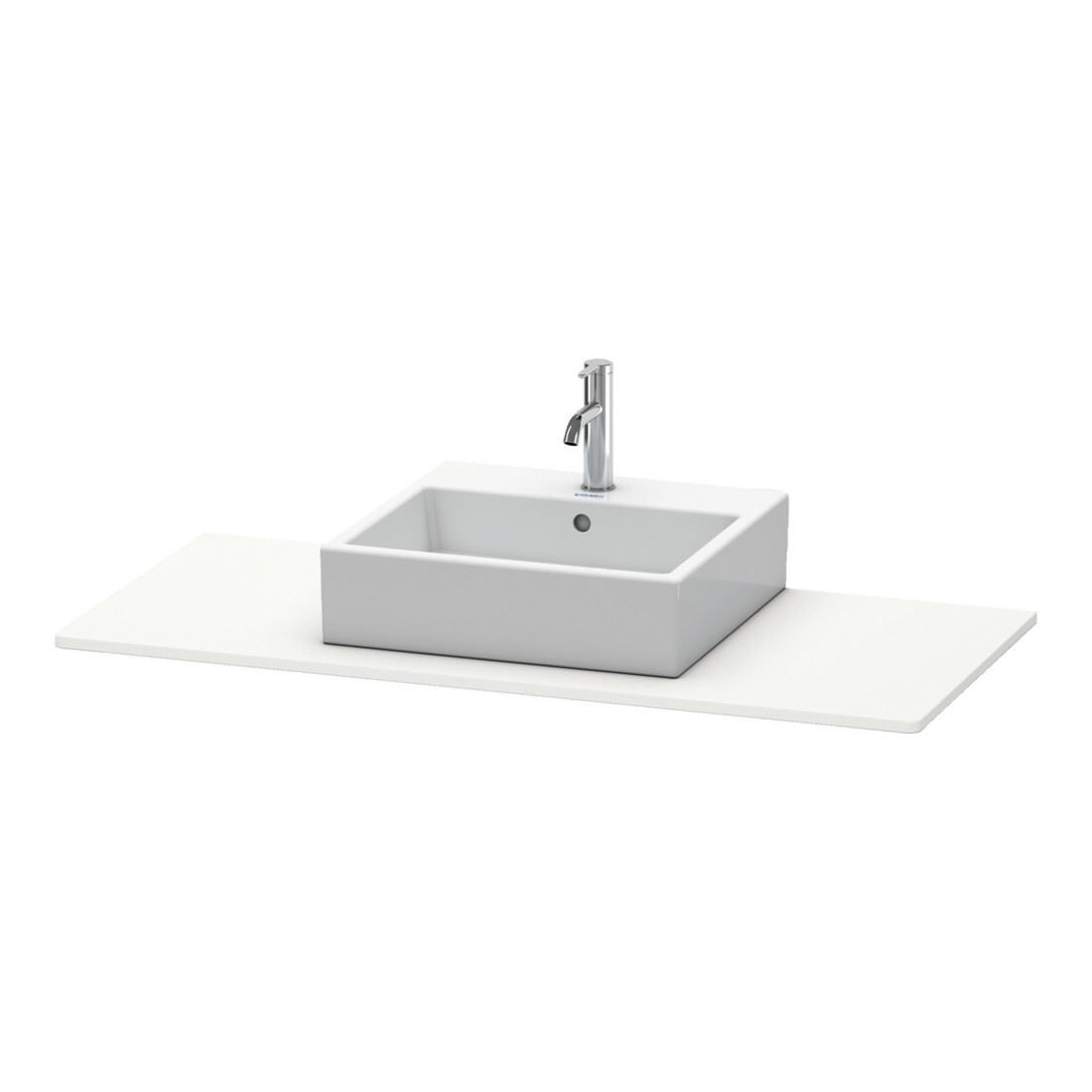 Duravit Konsole XSquare 120x55 cm, blanc mat, avec 1 découpe