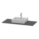 Duravit Konsole XSquare 120x55 cm, graphite mat, avec 1 découpe-3
