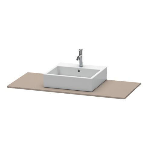 Duravit Konsole XSquare 120x55cm, Basalt matt, mit 1 Ausschnitt