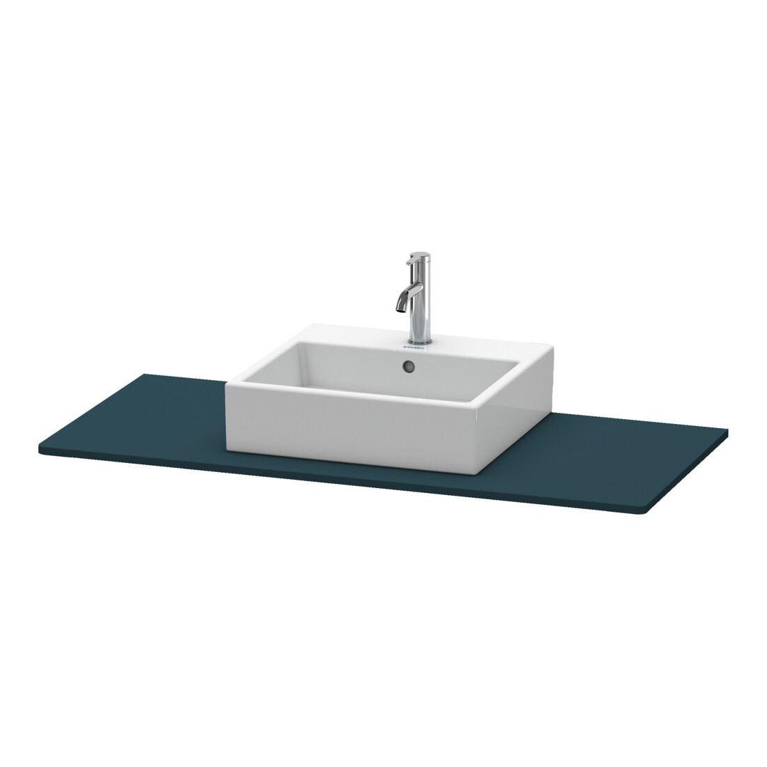 Duravit Konsole XSquare 120x55cm, blau s-matt, mit 1 Ausschnitt