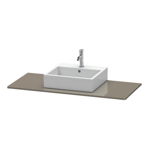 Duravit Konsole XSquare 120x55cm, flan. Gr hgl, mit 1 Ausschnitt