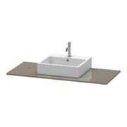 Duravit Konsole XSquare 120x55cm, flan. Gr hgl, mit 1 Ausschnitt-3