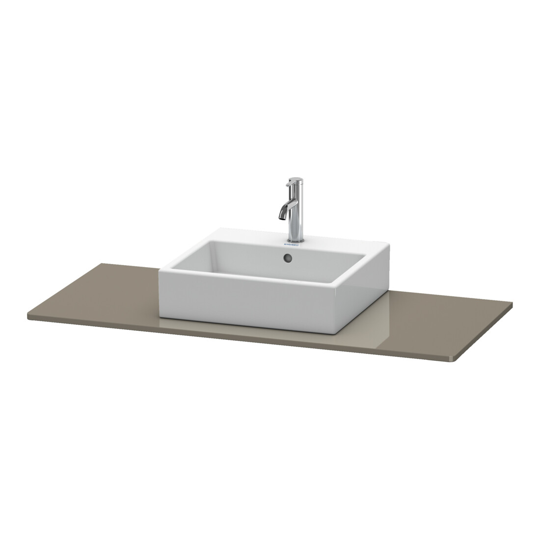 Duravit Konsole XSquare 120x55cm, flan. Gr hgl, mit 1 Ausschnitt