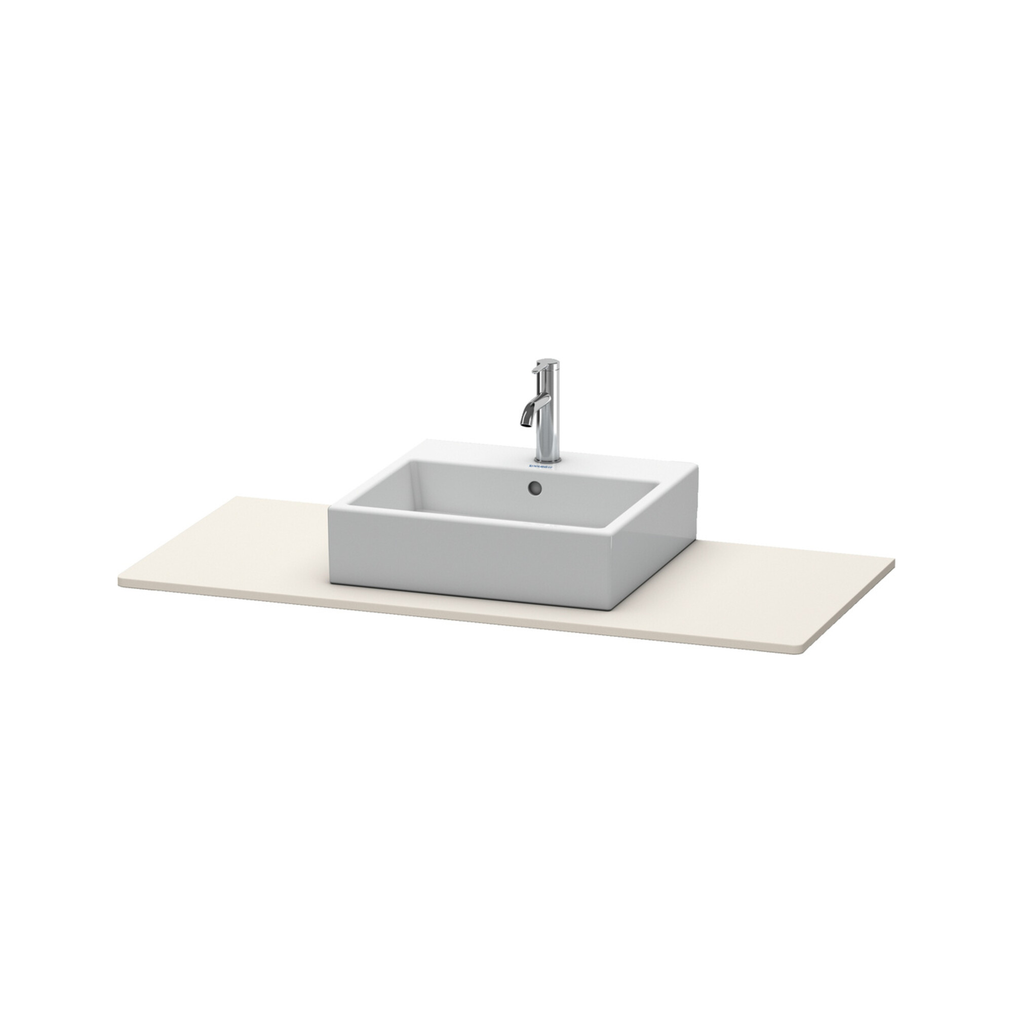 Duravit Konsole XSquare 120x55cm, Tau matt, mit 1 Ausschnitt