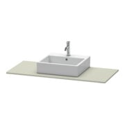 Duravit Konsole XSquare 120x55cm, Tau s-matt, mit 1 Ausschnitt-3