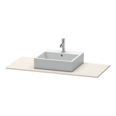 Duravit Konsole XSquare 120x55cm, Taupe, mit 1 Ausschnitt