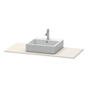 Duravit Konsole XSquare 120x55cm, Taupe, mit 1 Ausschnitt-3