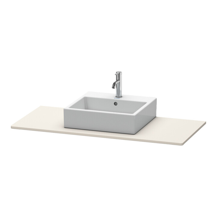 Duravit Konsole XSquare 120x55cm, Taupe, mit 1 Ausschnitt