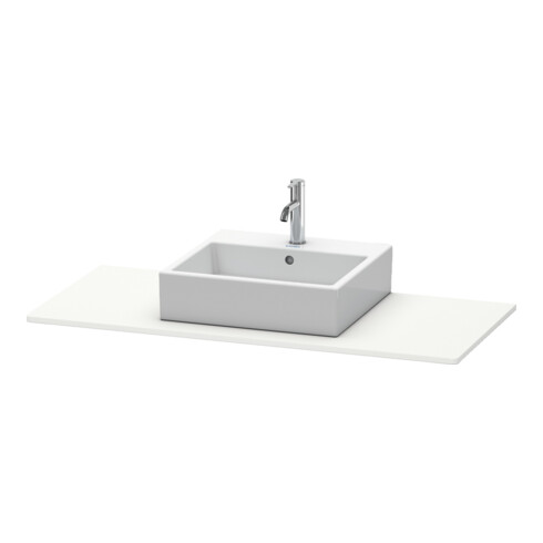 Duravit Konsole XSquare 120x55cm, we s-matt, mit 1 Ausschnitt