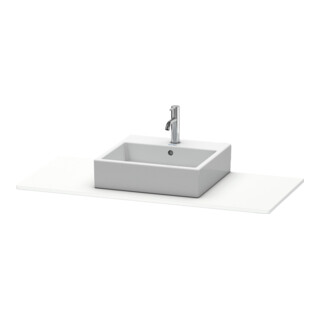 Duravit Konsole XSquare 120x55cm, we supermatt, mit 1 Ausschnitt
