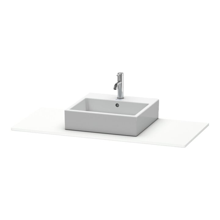 Duravit Konsole XSquare 120x55cm, weiß matt, mit 1 Ausschnitt