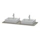 Duravit Konsole XSquare 140x55 cm, f G g, m 2 sorties, lavabo double face