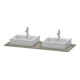 Duravit Konsole XSquare 140x55cm, f G g, m 2 Auss, Beck. beids.