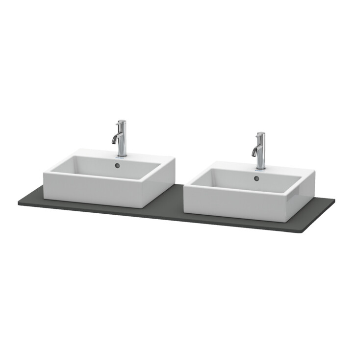 Duravit Konsole XSquare 140x55cm, gra m, m 2 Auss, Beck. beids.