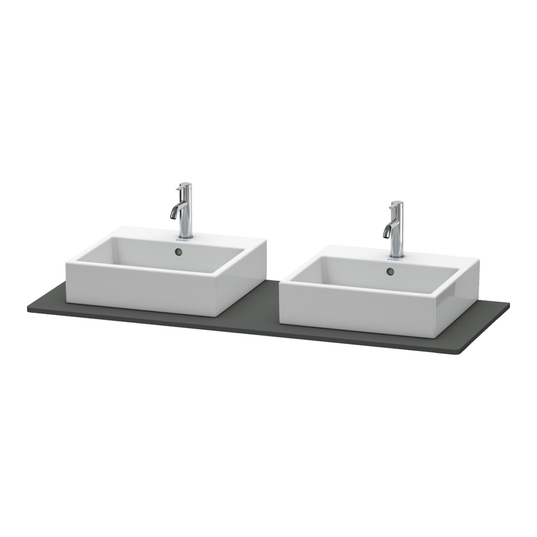 Duravit Konsole XSquare 140x55cm, gra m, m 2 Auss, Beck. beids.