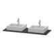 Duravit Konsole XSquare 140x55cm, gra matt, m 2 Auss, B beids.-1
