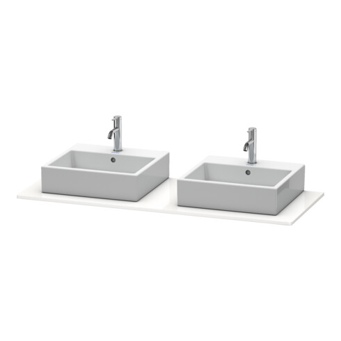 Duravit Konsole XSquare 140x55cm, gra matt, m 2 Auss, B beids.