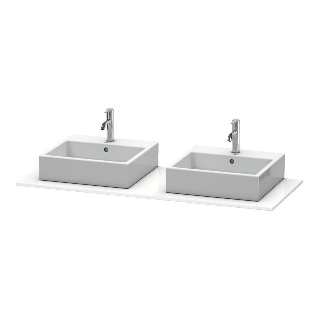 Duravit Konsole XSquare 140x55cm, gra matt, m 2 Auss, B beids.
