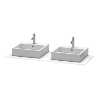 Duravit Konsole XSquare 140x55cm, s g, m 2 Auss, Beck. beids.