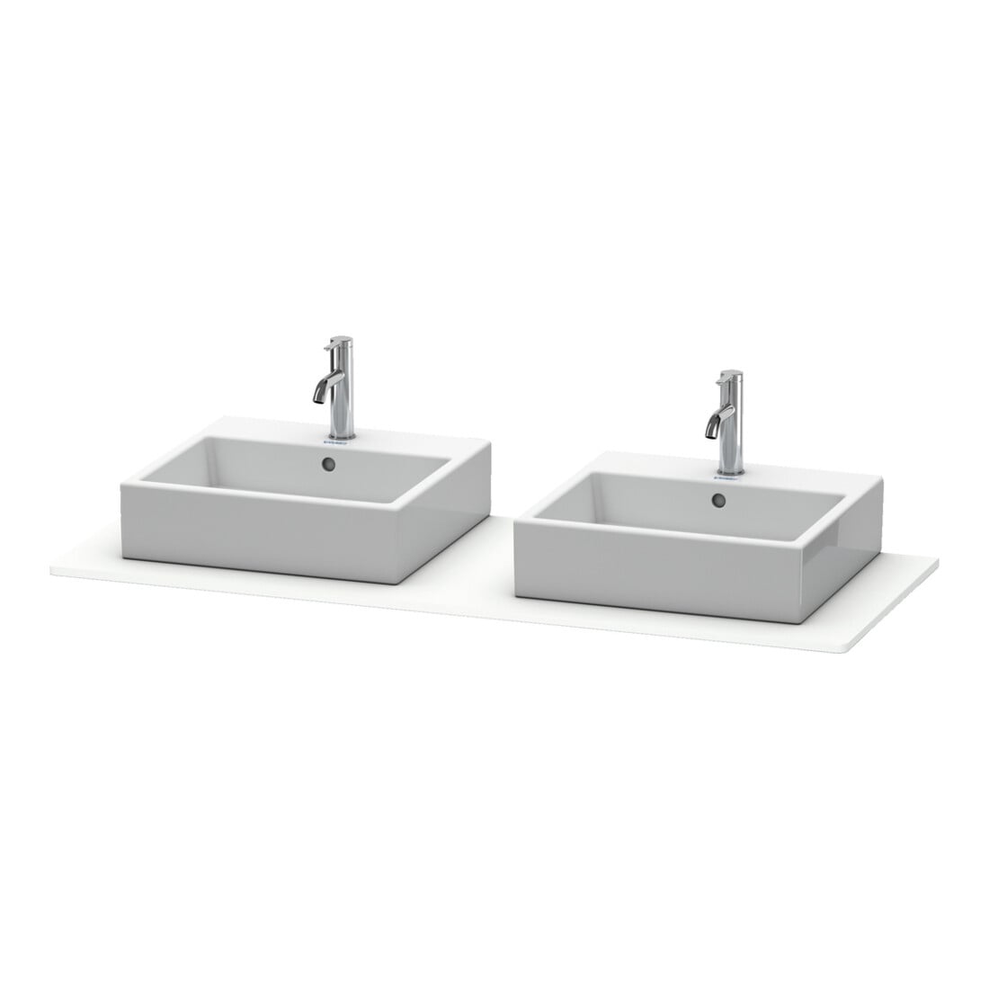 Duravit Konsole XSquare 140x55cm, w m, m 2 Auss, Beck. beids.