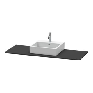 Duravit Konsole XSquare 140x55x1,6 cm, avec 1 AS, AS avec, graphite mat