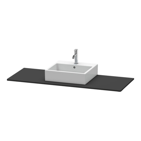 Duravit Konsole XSquare 140x55x1,6 cm, avec 1 AS, AS avec, graphite mat