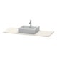 Duravit Konsole XSquare 140x55x1,6 cm, avec 1 AS, AS mat taupe-1