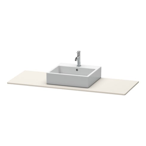 Duravit Konsole XSquare 140x55x1,6 cm, avec 1 AS, AS mat taupe