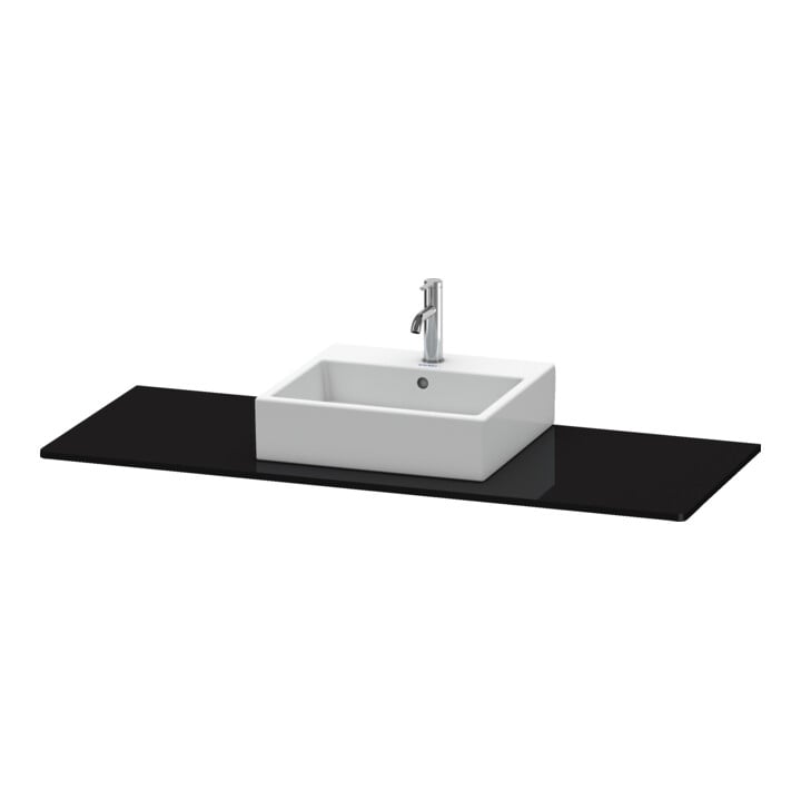 Duravit Konsole XSquare 140x55x1,6cm, m 1 AS, AS mit, sw hgl