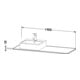 Duravit Konsole XSquare 140x55x1,6cm, m 1 AS, AS mit, we hgl