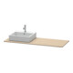 Duravit Konsole XSquare 140x55x1,6cm, m 1 AS, Ausschn li, lei