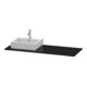 Duravit Konsole XSquare 140x55x1,6cm, m 1 AS, Ausschn li, sw hgl-3
