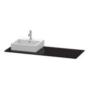 Duravit Konsole XSquare 140x55x1,6cm, m 1 AS, Ausschn li, sw hgl-3