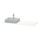 Duravit Konsole XSquare 140x55x1,6cm, m 1 AS, Ausschn li, we hgl-3