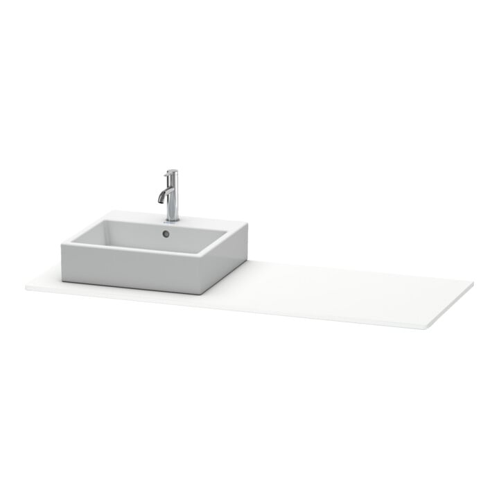 Duravit Konsole XSquare 140x55x1,6cm, m 1 AS, Ausschn li, we m