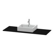 Duravit Konsole XSquare 140x55x1,6cm, m 1 AS, Ausschn mit, Ei sw